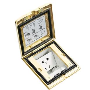 罗格朗地插隐藏式五孔IP55防水嵌入式隐形地板地面电脑5孔插座