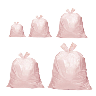 固成迷你垃圾袋小号手提式自动收口家用背心抽绳款一次性加厚桌面