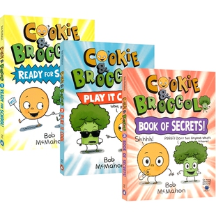 Cookie and Broccoli 饼干和花椰菜 全彩漫画 趣味幽默情节 友谊故事 青少年课外读物 6-9岁 英文原版进口图书