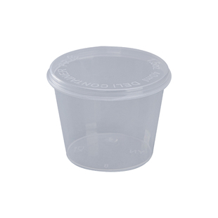 高档一次性塑料碗透明塑料带盖150/200/300/360/450/500