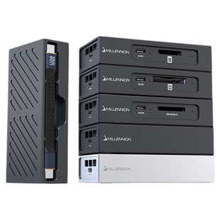 迈和伦固态SSD高速MAC苹果NVME雷电4/3/USB4.0移动硬盘盒SD读卡器