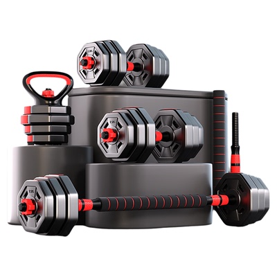 哑铃男士健身家用杠铃壶铃套装