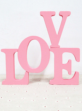 创意英文字母LOVE摆件婚庆婚礼新房间装饰品卧室柜台店铺橱窗摆件