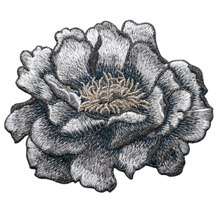 原创牡丹花刺绣布贴补洞服装民族花边蕾丝辅料DIY立体感花缝制