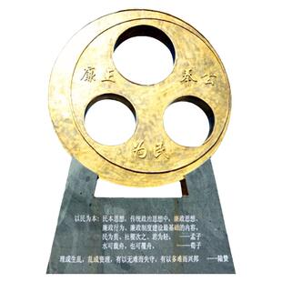 以民为本廉政奉公爱岗敬业城市景观广场不锈钢雕塑艺术户外摆件