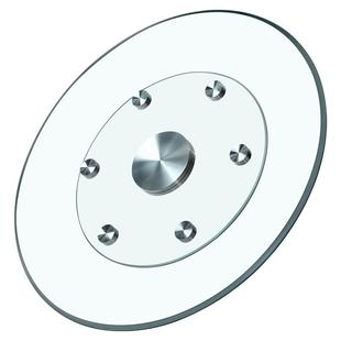 餐桌转盘家用钢化玻璃酒店旋转实木饭桌大圆形盘台面圆桌转盘底座