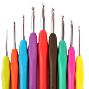 钩针工具全套装初学者手工diy编织勾毛线针毛衣针软柄勾针收纳包