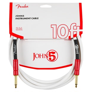 [黑桃家] Fender芬达John 5签名款电吉他连接线 皮革背带 拨片
