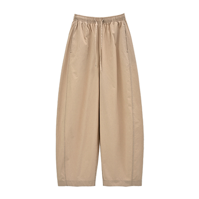 海维恩全棉酵素水洗高腰茧型裤