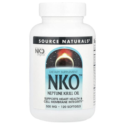 SourceNaturals磷虾油软凝胶Omega3虾青素心脑关节健康