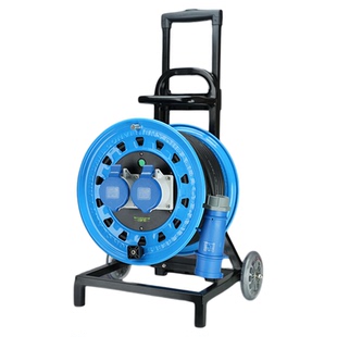 守护者移动电缆卷线盘收纳100米220V工业三芯插座带线4TCG330163