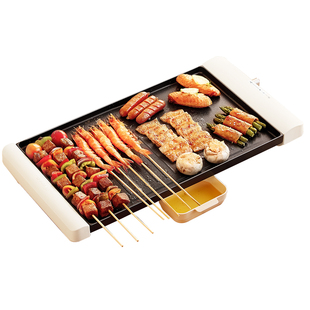 小熊电烤炉烤肉家用烤盘烤肉机烹饪机多功能一体锅家庭烧烤电烤盘
