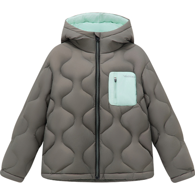 英氏女童羽绒服防风高倍鹅绒