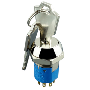 档位多档钥匙开关19mm5档 汽车点火开关钥匙启动机箱锁电源锁开关