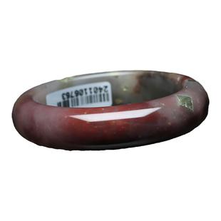 正品桂林鸡血玉手镯三彩贵妃料冰种飘花玉镯子天然玉石A货带证书