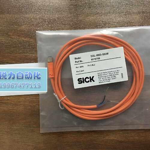 议价全新Sick西克接近开关传感器数据电缆线 DOL-0803-G02M, 6010