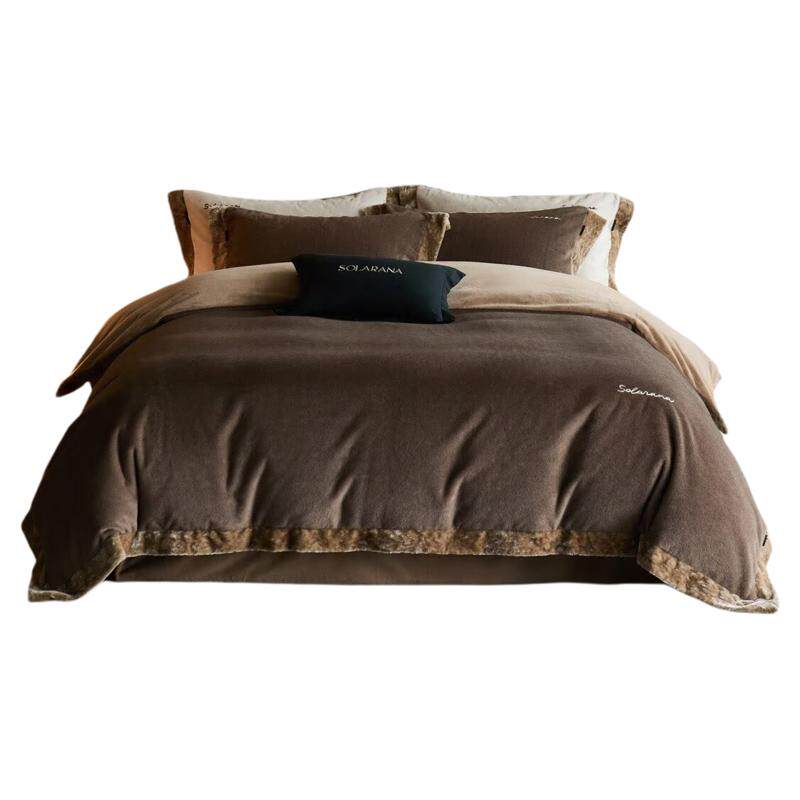 双笙云貂绒四件套奶芙绒保暖床品