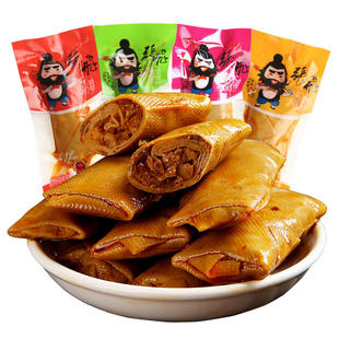 张飞夹心豆卷四川特产小包装五香香辣千张豆皮卷香菇豆卷豆腐干