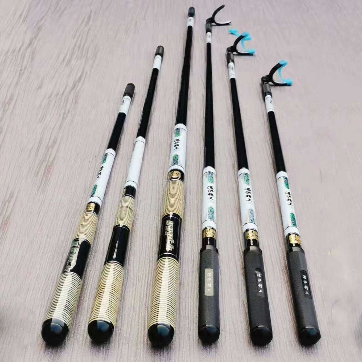 湛泸精工炮台竞技支架短节80cm超轻超硬1.2米黑坑飞磕架杆竿碳素