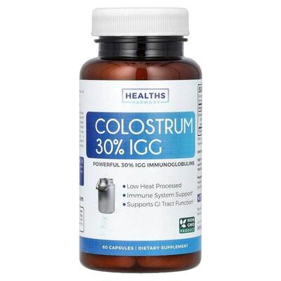 Healths Harmony,初乳 30% IGG，60 粒胶囊（每粒胶囊 500 毫克）