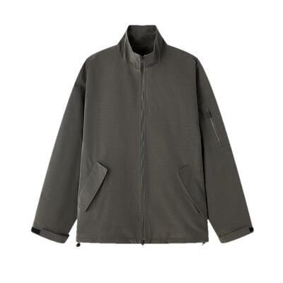 商场同款流石男装两件式短款风衣