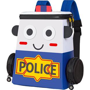 wheelybaby幼儿园书包汽车儿童背包警车男童女超轻迷你2026年新款
