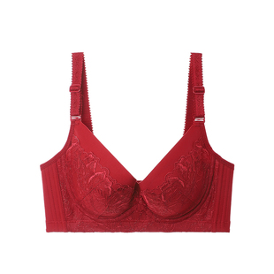 夏娃之秀内衣女无钢圈薄款防下垂小胸显大内衣聚拢性感运动型文胸