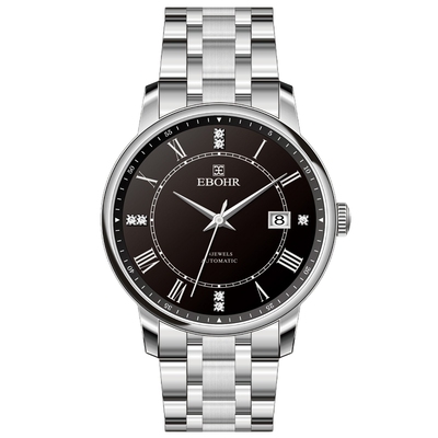 Ebohr自动防水简约男女情侣手表