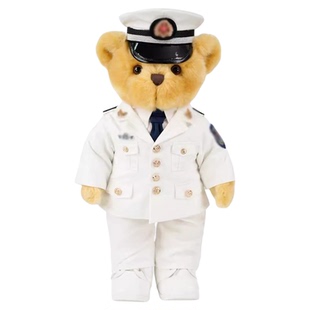 bears'home熊之家迷彩熊海军常服军人礼物小熊玩偶形象专属定制