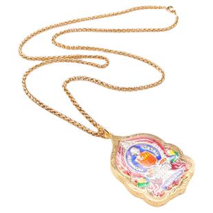 泰国佛牌链子龙骨钛钢金属吊坠挂链男女通用佛牌项链不掉色不过敏