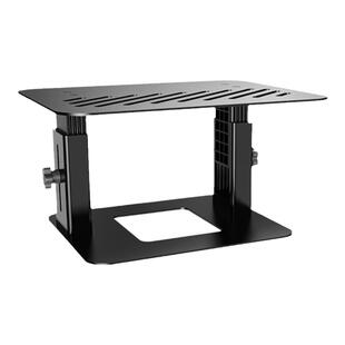 [轻奢金属]磨砂黑 鹿为 升降可调节显示器增高架 笔记本通用金属加高托架 办公室桌面台式机屏幕底座架子