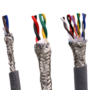 高柔拖链电缆屏蔽编码器线TRVVP2/3/4/5芯0.150.20.5耐弯信号软线