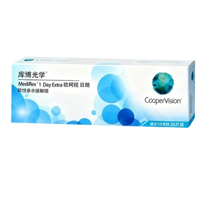欧柯视日抛隐形眼镜30片库博光学官方水凝胶近视散光透明片正品