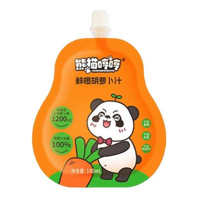 熊猫哼哼鲜橙胡萝卜汁儿童果汁