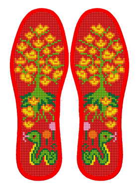 十字绣新款鞋垫刺绣半成品手工