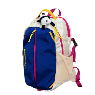 撞色小众运动轻便书包学生防水大容量双肩包户外徒步登山旅行背包