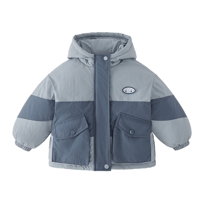 [抗菌锁温]男童棉服小童加绒夹棉上衣儿童秋冬防风棉袄宝宝厚外套