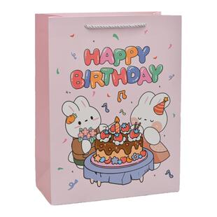 可爱卡通生日伴手礼幼儿园生日礼品袋满月宝宝诞辰礼袋加厚高颜值