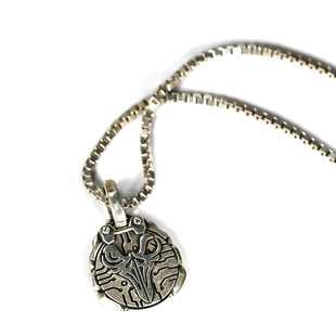 渡鸦工作室原创专属《时间胶囊》项链潮流百搭925银机甲风盒子链