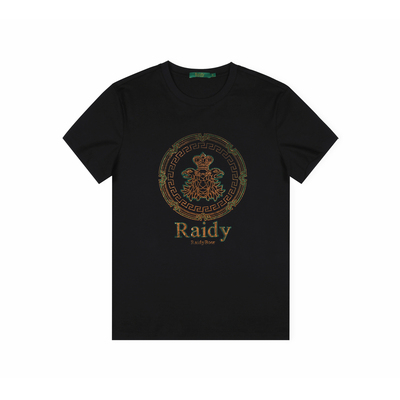 【3A抑菌特牢钻】Raidy Boer/雷迪波尔男夏新烫钻图案短袖T恤7063