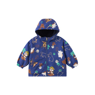 汪汪队男童冲锋衣类型加绒外套冬季儿童三防宝宝双面摇粒绒棉服