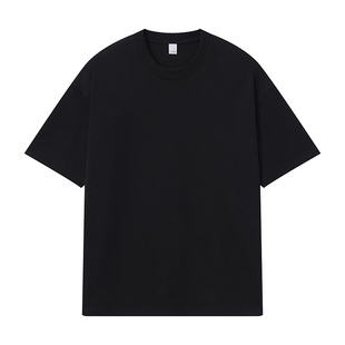 重磅纯棉T恤定制工装圆领夏季短袖印logo工作服团体文化衫diy班服