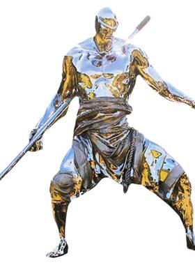 不锈钢人物雕塑定制锻造户外广场公园景观园林镜面金属落地摆件