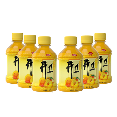 开卫280g山楂汁6瓶装黄桃汁6瓶