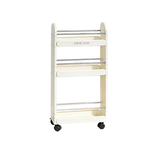 厨房夹缝置物架多层落地小推车冰箱缝隙柜卫生间马桶旁极窄收纳架