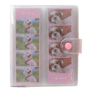 韩国jamstudio透明炫彩搭扣四格相片收纳册ins风相簿窄贴纸收集本