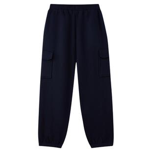 【加绒】eland kids衣恋童装男童裤子25年冬新品学院工装风束脚裤