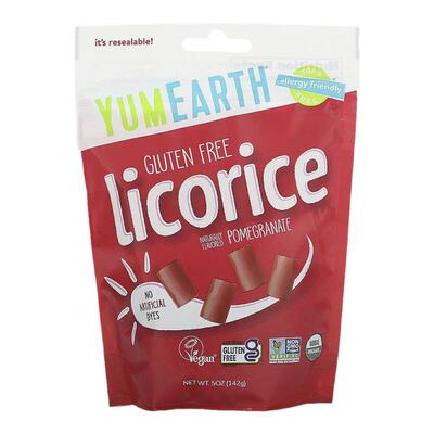 香港直发Yumearth石榴甘草味美味软糖无麸质天然果味142g