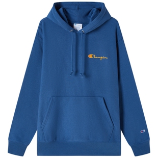 【丁禹兮同款】Champion冠军情侣卫衣25冬季新款加绒男连帽红色秋