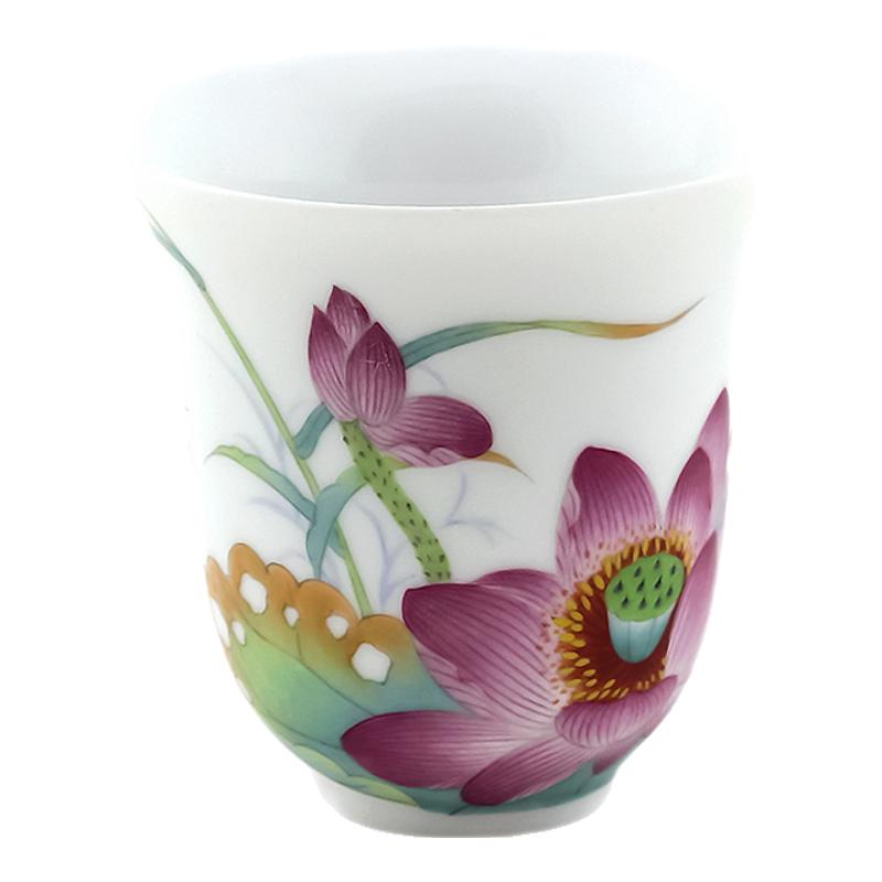 贵和祥手绘茶具品茗杯青花陶瓷